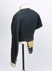 Short-tailed coatee, Sergeant Frederick Peake, 13th (Light) Dragoons, 1854
